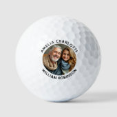 Creëer uw eigen twee namen Foto Golfballen (Voorkant)