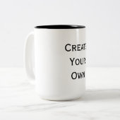 Creëer Uw eigen Tweekleurige Koffiemok (Voorkant links)