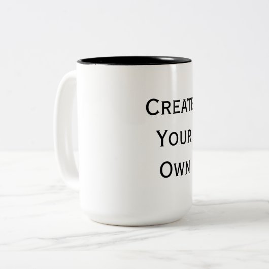 Creëer Uw eigen Tweekleurige Koffiemok (Voorkant links)