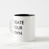 Creëer Uw eigen  tweetone Mok ZWART (Voorkant links)