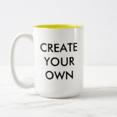 Creëer Uw eigen  tweetonige Mok GEEL (Links)