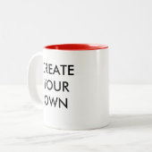 Creëer Uw eigen  tweetonige Mok RED (Voorkant links)