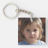 Creëer Uw eigen tweezijdige familiefoto Sleutelhanger (Voorkant)
