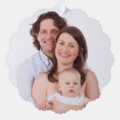 Creëer Uw eigen tweezijdige foto Ornament Kaart (Achterkant)