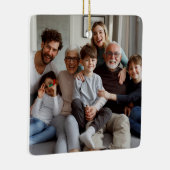 Creëer Uw eigen tweezijdige foto's Keramisch Ornament (Rechts)