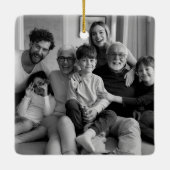 Creëer Uw eigen tweezijdige foto's Keramisch Ornament (Achterkant)