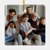 Creëer Uw eigen tweezijdige foto's Keramisch Ornament (Voorkant)