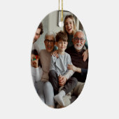 Creëer Uw eigen tweezijdige foto's Keramisch Ornament (Rechts)