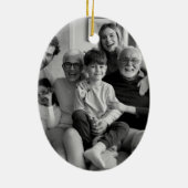 Creëer Uw eigen tweezijdige foto's Keramisch Ornament (Achterkant)