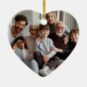 Creëer Uw eigen tweezijdige foto's Keramisch Ornament (Voorkant)