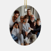 Creëer Uw eigen tweezijdige foto's Keramisch Ornament (Rechts)