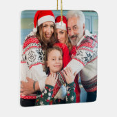 Creëer Uw eigen tweezijdige foto's Keramisch Ornament (Rechts)