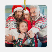 Creëer Uw eigen tweezijdige foto's Keramisch Ornament (Voorkant)