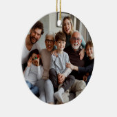 Creëer Uw eigen tweezijdige foto's Keramisch Ornament (Rechts)