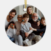 Creëer Uw eigen tweezijdige foto's Keramisch Ornament (Voorkant)