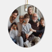 Creëer Uw eigen tweezijdige foto's Keramisch Ornament (Links)