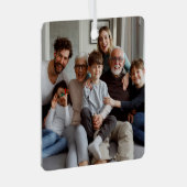 Creëer Uw eigen tweezijdige foto's Metalen Ornament (Voorkant Rechts)