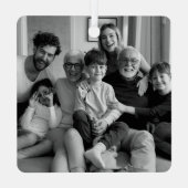 Creëer Uw eigen tweezijdige foto's Metalen Ornament (Achterkant)