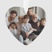 Creëer Uw eigen tweezijdige foto's Ornament (achterkant)