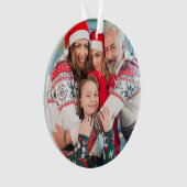 Creëer Uw eigen tweezijdige foto's Ornament (voorkant)