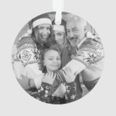 Creëer Uw eigen tweezijdige foto's Ornament (achterkant)