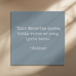 Creëer Uw eigen  Typewriter Aangepaste offerte Imitatie Canvas Print<br><div class="desc">Creëer uw eigen aangepaste offerte faux canvas print. Beschikt over minimalistische  typemachinetypografie.</div>