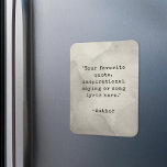 Creëer Uw eigen  Typewriter Quote Magnet Magneet<br><div class="desc">Creëer uw eigen citaatmagneet op maat. Voeg eenvoudig uw favoriete inspirerend citaat toe in  typemachinetypografie.</div>