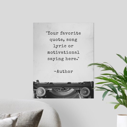 Creëer Uw eigen Typewriter Quote Poster