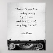 Creëer Uw eigen Typewriter Quote Poster (Voorkant)