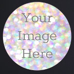 Creëer Uw Eigen Uit focus Abstracte Opal Glitter Ronde Sticker<br><div class="desc">Creëer je eigen gepersonaliseerde sticker. Upload leuke afbeeldingen coole design inspirerend tekst of zelfs de logo van uw bedrijf. Met deze eenvoudig te gebruiken ontwerptool is het zo eenvoudig als dat om je afbeelding in iemands gedachten te laten plakken. Klik op personaliseren, u kunt de tekst hier eenvoudig wijzigen -...</div>