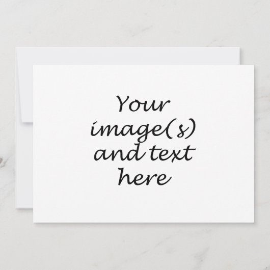 Creëer Uw eigen uitnodiging (Achterkant)