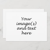 Creëer Uw eigen uitnodiging (Voorkant / Achterkant)