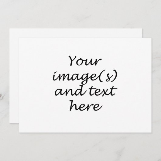 Creëer Uw eigen uitnodiging (Voorkant / Achterkant)