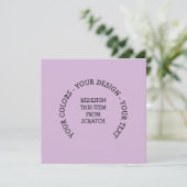 Creëer Uw eigen uitnodiging (Staand voorkant)