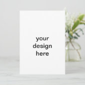 creëer uw eigen uitnodiging (Staand voorkant)