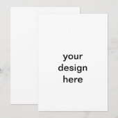 creëer uw eigen uitnodiging (Voorkant / Achterkant)