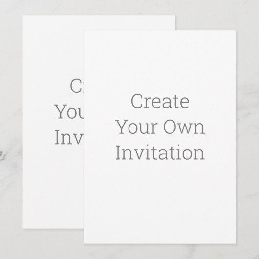 Creëer Uw eigen uitnodiging (Voorkant / Achterkant)