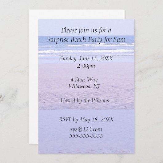 Creëer Uw eigen uitnodiging Sjabloon (Voorkant / Achterkant)