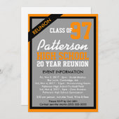 Creëer Uw Eigen Uitnodiging van de Klasse van de R (Voorkant / Achterkant)