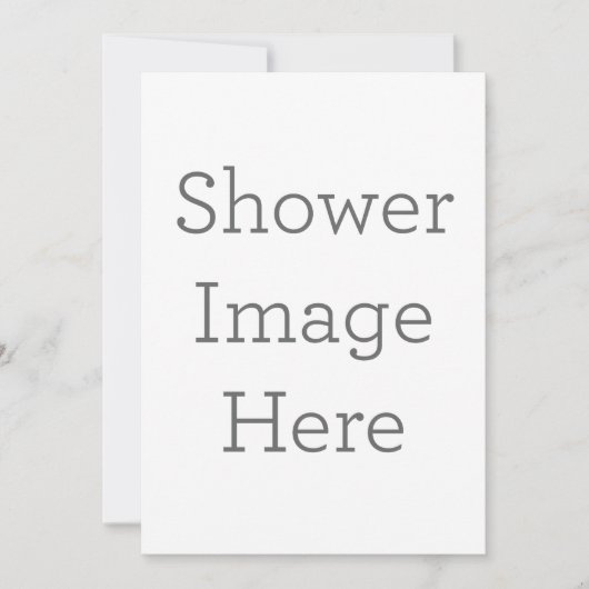 Enkele uitnodiging, Maat: 12,7 x 17,8 cm, Papier: Signature Mat, Enveloppen: Wit (Voorkant)