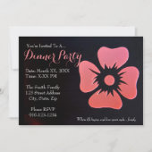 Creëer Uw eigen uitnodiging voor een avondeten (Voorkant)