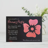 Creëer Uw eigen uitnodiging voor een avondeten (Staand voorkant)