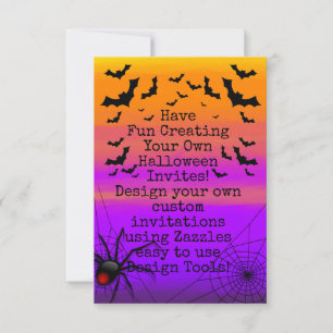 Creëer Uw eigen uitnodiging voor een halloween-fee