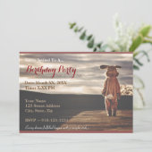 Creëer uw eigen uitnodiging voor een paasverjaarda (Staand voorkant)