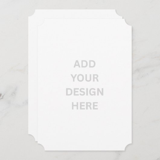 Creëer Uw eigen uitnodiging voor een ticket van 5 (Voorkant / Achterkant)