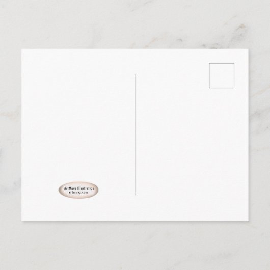 Creëer Uw eigen uitnodiging voor geboorte Briefkaart (Achterkant)