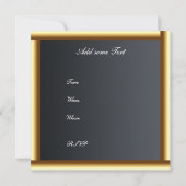 Creëer Uw eigen uitnodiging voor goudrook (Achterkant)