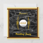 Creëer Uw eigen uitnodiging voor goudrook (Voorkant)