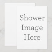 Enkele uitnodiging, Maat: 12,7 x 17,8 cm, Papier: Signature Mat, Enveloppen: Wit (Voorkant / Achterkant)