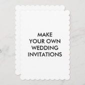 Creëer Uw Eigen Uitnodigingen 5 x 7 van het (Voorkant / Achterkant)